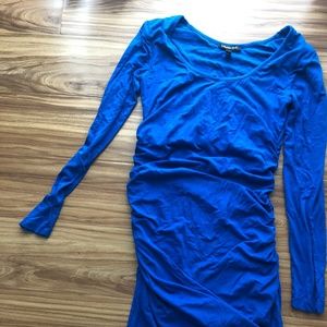 Isabella Oliver Eldon Maternity Midi Dress- Cobalt